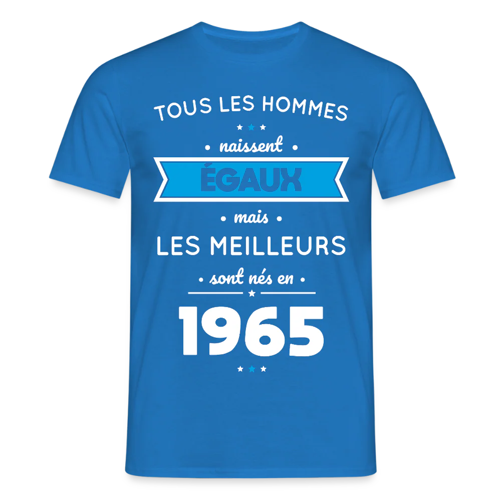 T-shirt Homme - Anniversaire 61 Ans - Les meilleurs sont nés en 1965 – Image 3