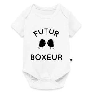 Body Bébé bio manches courtes - Futur boxeur