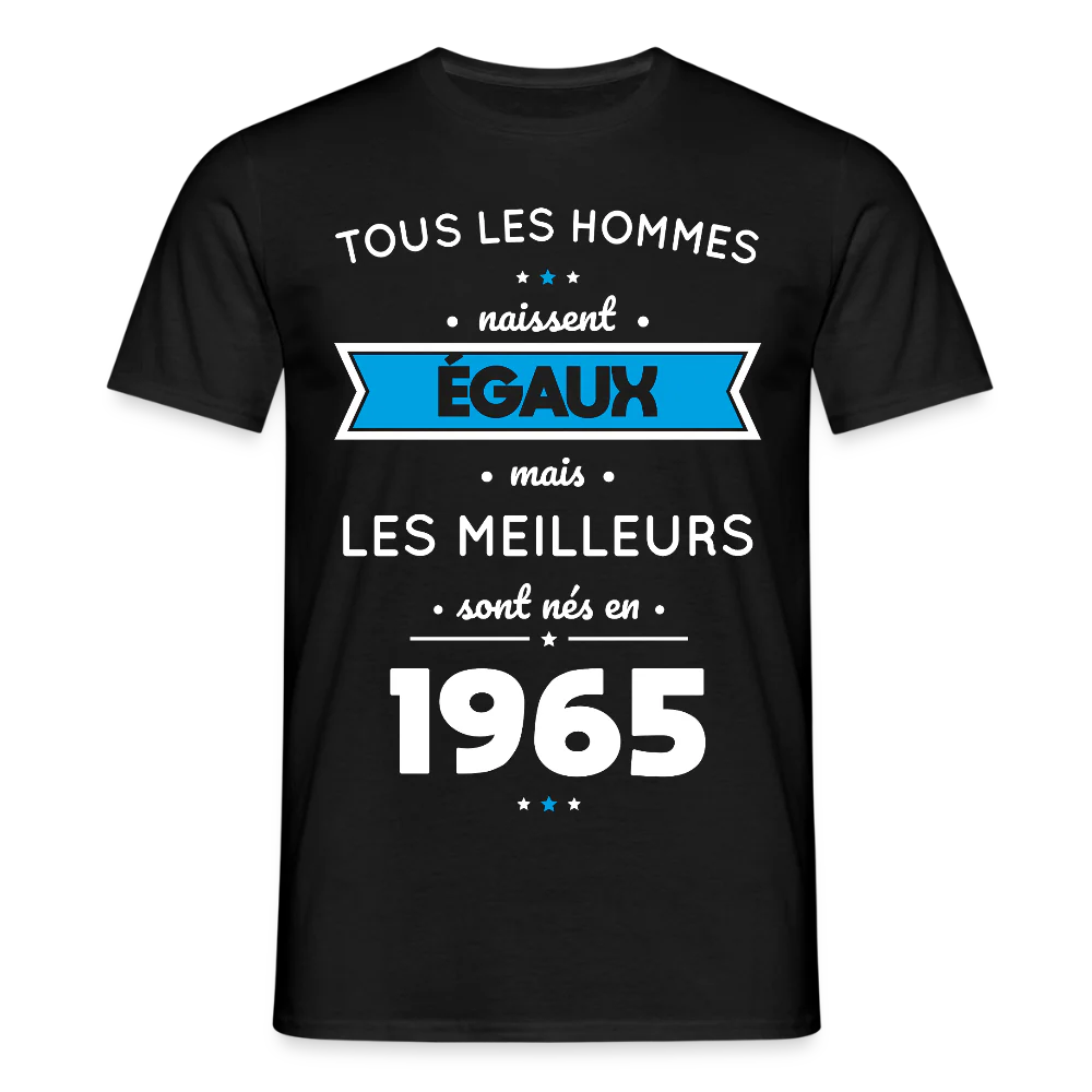 T-shirt Homme - Anniversaire 61 Ans - Les meilleurs sont nés en 1965 – Image 2