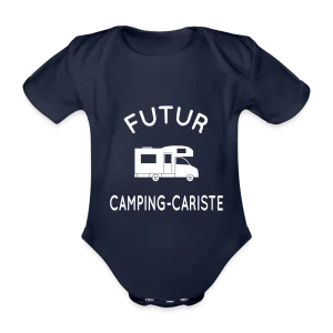 Body Bébé bio manches courtes - Futur camping-cariste
